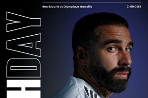 皇马官方晒欧冠战马赛海报，卡瓦哈尔单人出镜