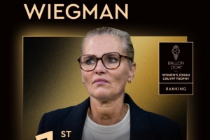 率英格兰女足卫冕欧洲杯！官方：魏格曼获女足克鲁伊夫奖