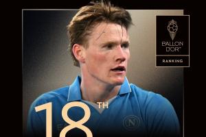 真是鱼缸问题？麦克托米奈上赛季13球4助，首获金球提名排第18