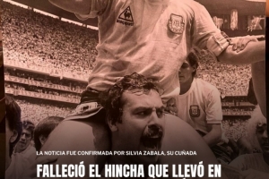 著名球迷塞哈斯去世，86年世界杯他和马拉多纳的合影已成经典瞬间