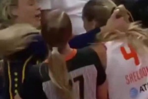 千万不要低估美女球手的战斗力😂